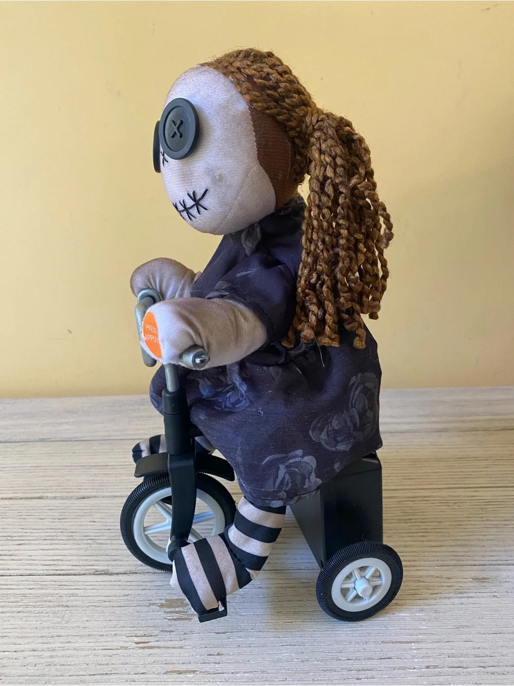 Ashland Halloween Animated Rag Doll on Tricycle